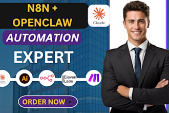 build n8n automation workflows, openclaws ai agent and clawdbot integration