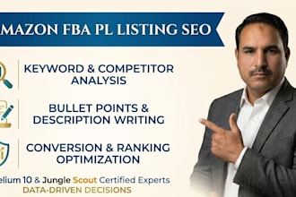 do SEO product listing optimization and keyword research for your brand