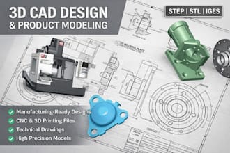 do machinery 3d product design 3d cad design for manufacturing  industrial