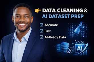 clean, organize and prepare datasets for ai and machine learning