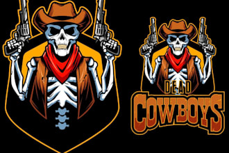 draw awesome outlaws saloon or t shirt brand logo