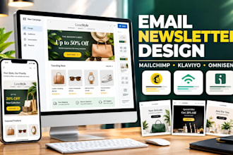 design email newsletters for mailchimp, klaviyo and omnisend