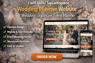 build squarespace wedding planner website wedding organizer  event planner site
