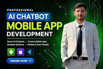 develop chatgpt, ai mobile app, ai chatbot flutter developer