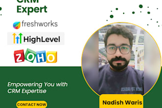 manage freshsales, freshwork CRM, workflow and automation as a CRM expert