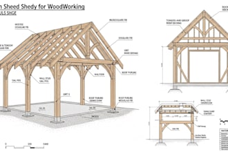 design your custom timber frame shed for woodwork