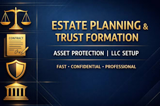 do estate planning living trust revocable trust and asset protection setup