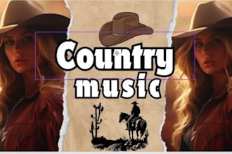 deliver a custom acoustic country song with female singer