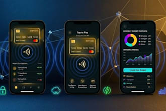 develop a secure nfc tap to pay fintech app with full backend system