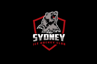 design fantastically structured ice hockey team logo