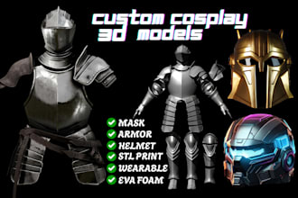 sculpt custom 3d mask 3d helmet cosplay armor cosplay mask 3d print anime mask