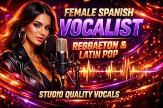 record a female spanish vocalist for your reggaeton latin pop song or commercial