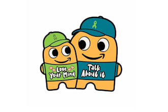 design unique lapel pin mental health care logo