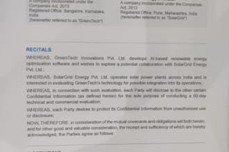 draft  nda, non compete agreement and terms and conditions