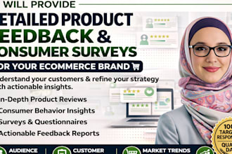 provide detailed product feedback and customer surveys for your ecommerce brand