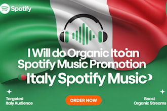 do organic italian spotify music promotion, italy music