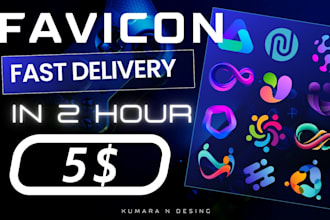 desing modern and attractive web,app icon logo and favicon