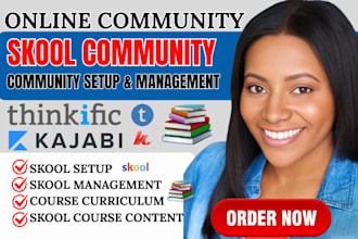 do skool community setup, skool course program for business mentors