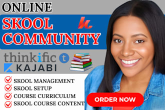 do skool community setup, skool course program for business mentors