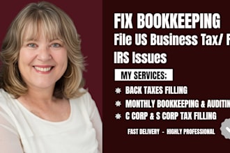 file US business taxes fix irs problems catch up overdue returns and bookkeeping
