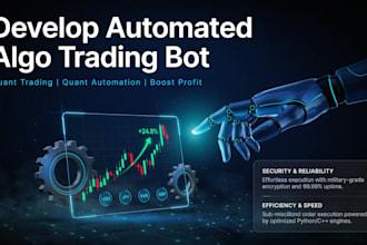 build algorithmic trading bots for forex, stocks, and crypto
