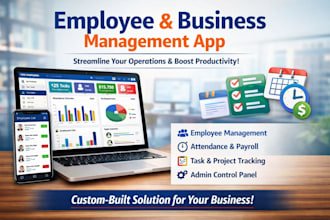 build employee management app, business app with admin panel