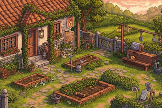 create pixel art background pixel art scene pixel art game animated environment