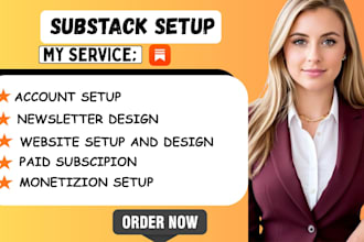 setup substack account, substack newsletter design, substack publication design