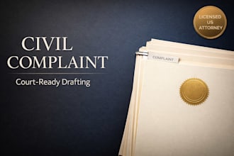 draft a professional civil complaint for US court as a licensed attorney