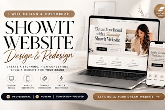 design customize showit website showit template design redesign showit website