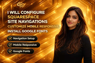 configure squarespace site navigations customize mobile responsive install googl