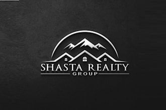 design thrilling real estate theme logo
