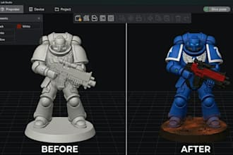 fix, repair, slice, paint and modify multicolor stl file to 3mf for 3d printing