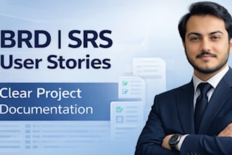 create brd, srs, user stories, and project documentation