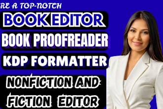 proofread, edit, KDP format, workbook, romance, fiction, non fiction book editor