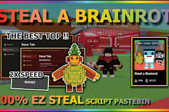 build roblox game, roblox development, roblox brainrot, steal a brainrot game