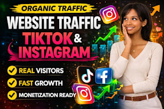 link promotion facebook monetization growth tiktok instagram for website traffic