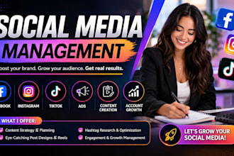 manage instagram, facebook and tiktok for consultants and coaches