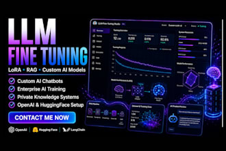 fine tune llms, lora fine tuning, ai chatbot training, train ai model
