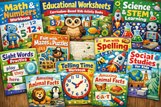 design education workbook kids activity book preschool worksheet kids curriculum