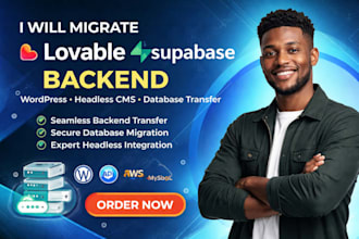 migrate lovable supabase backend wordpress headless cms database transfer
