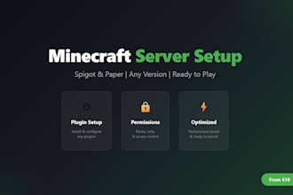 set up and configure your minecraft server with plugins
