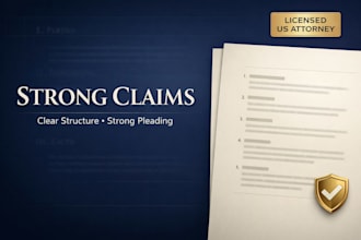 prepare a legal complaint with strong claims and structure