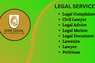 be your lawyer for civil lawsuits, custody legal rights and legal consult