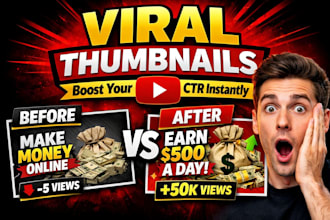 create viral youtube thumbnails for faceless automation channels