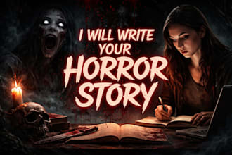 ghostwrite scary horror story or novel that captivates