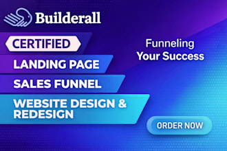 build builderall landing page sales funnel website redesign builderall simvoly