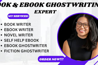 be your professional book writer, ebook ghostwriter and amazon KDP book writer
