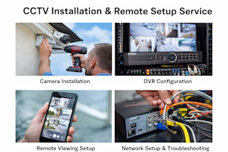 provide cctv and dvr support fix all problems
