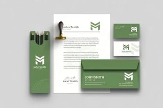 create corporate stationery design and branded presentation folders